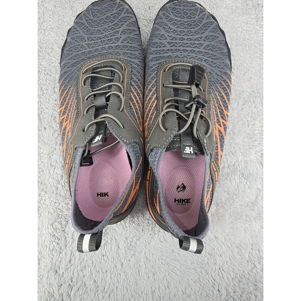 Hike Footwear HF Lorax Pro Sz 9 Gray Orange Non Slip Barefoot Shoe - Picture 7 of 8